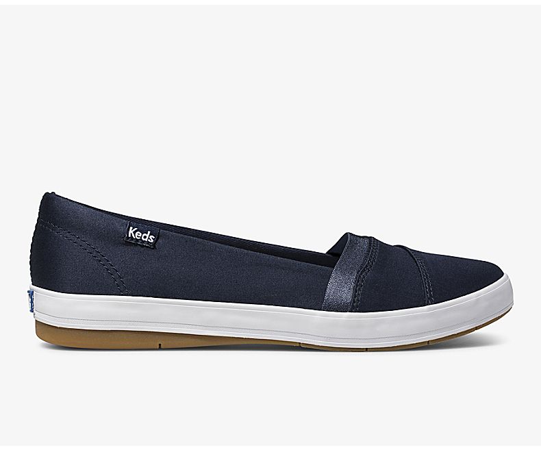 Keds Womens Navy Slip On Shoes - Keds Carmel 514ONTAXJ